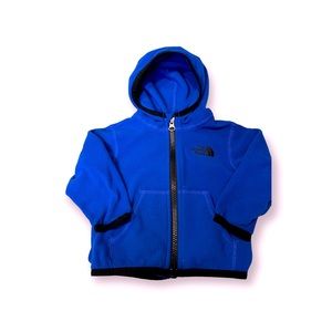 Infant boys North Face fleece hooded jacket size 3-6M